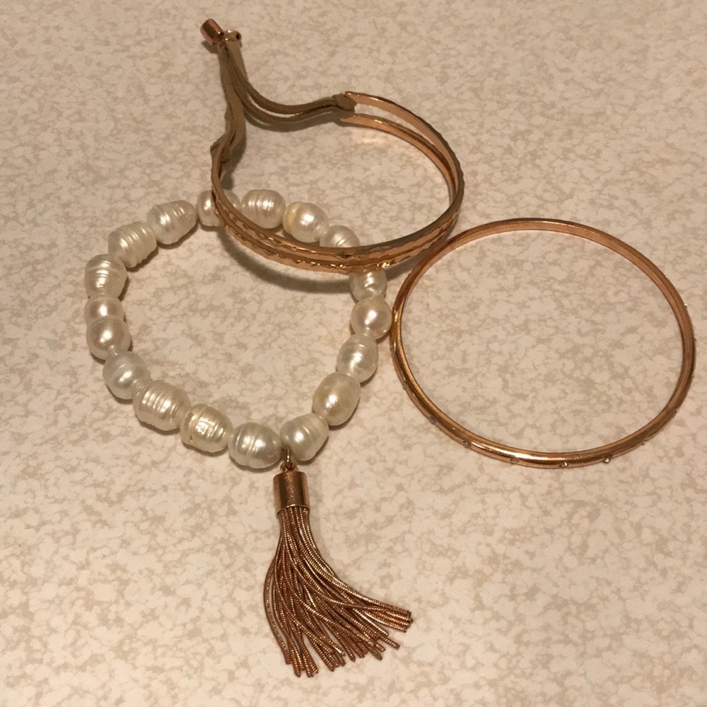 WHBM Rose Gold Bracelet Set!! 💗